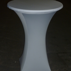 Ståbord med hvid cover 