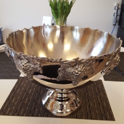 Champagne bowle med druer Ø40 H. 30 cm  Id.nr. 2437